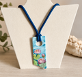 Collana dipinta a mano "Ninfee di Monet"